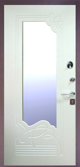 Стальная дверь с зеркалом Адмирал-3