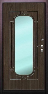 Входная железная дверь с зеркалом Адмирал-6