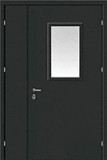 Дверь стальная входная со стеклом Элегант-8